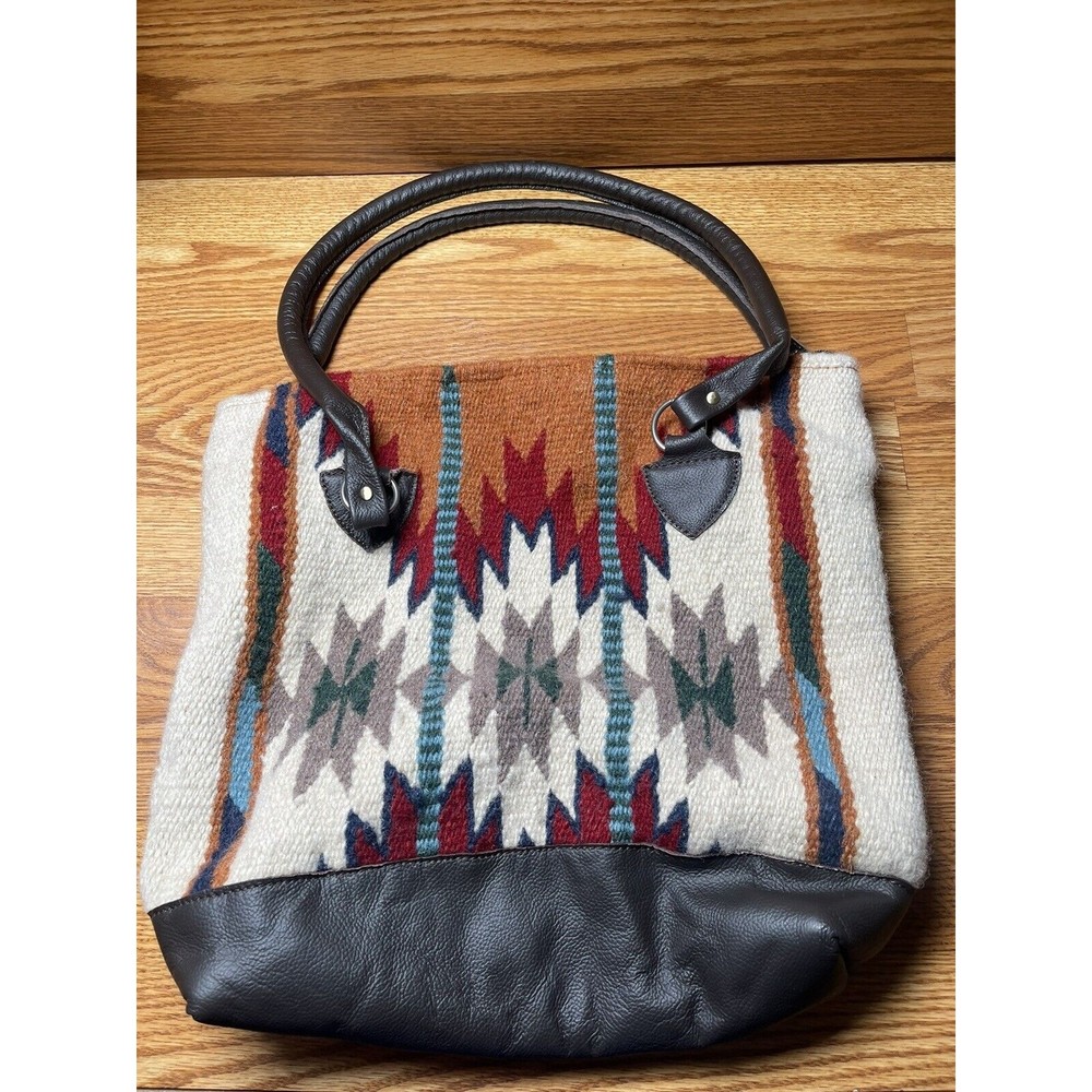 El Paso Saddleblanket Hand Bag Southwest Aztec Wool Great Piece!